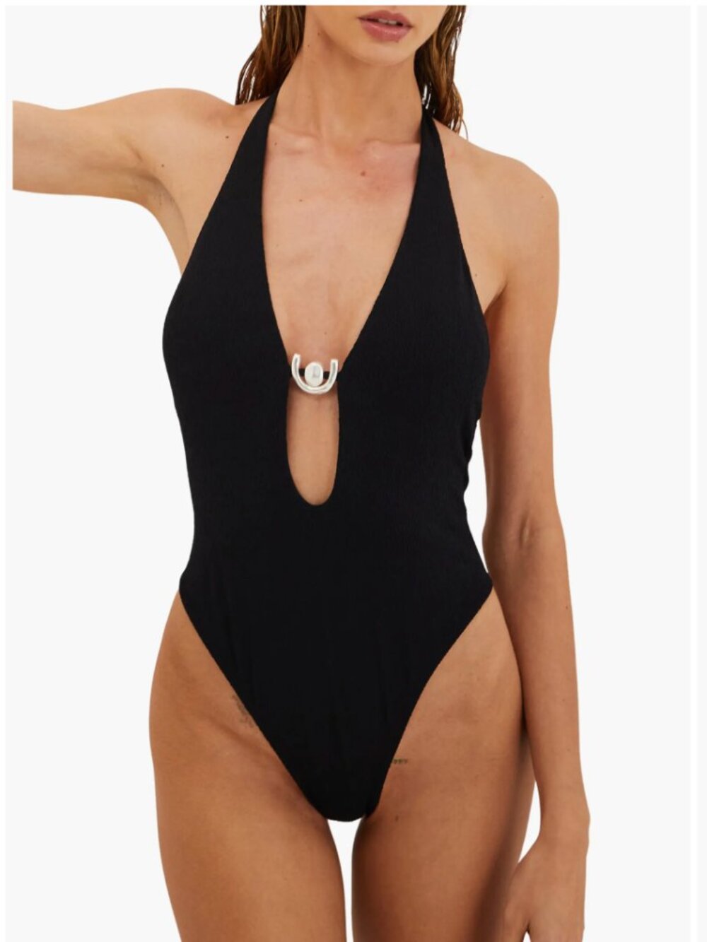 NWT ViX Paula Hermanny Firenze Kori Cutout One-Piece Swimsuit